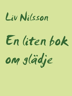 cover image of En liten bok om glädje